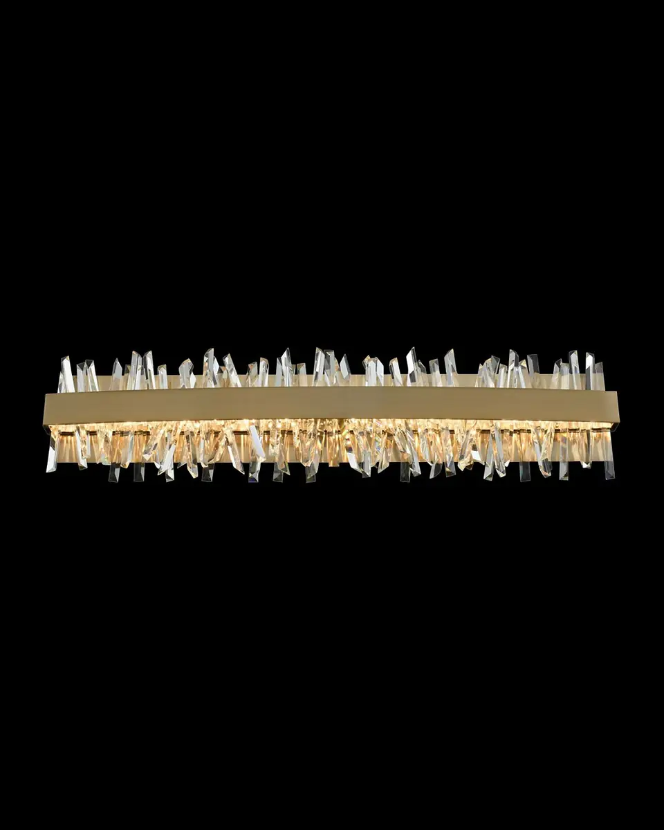 Allegri Crystal by Kalco Lighting Glacier 32" LED Bath Vanity Light | Thumbnail 2 Allegri Crystal by Kalco Lighting Glacier 32" LED Bath Vanity Light | Thumbnail 2