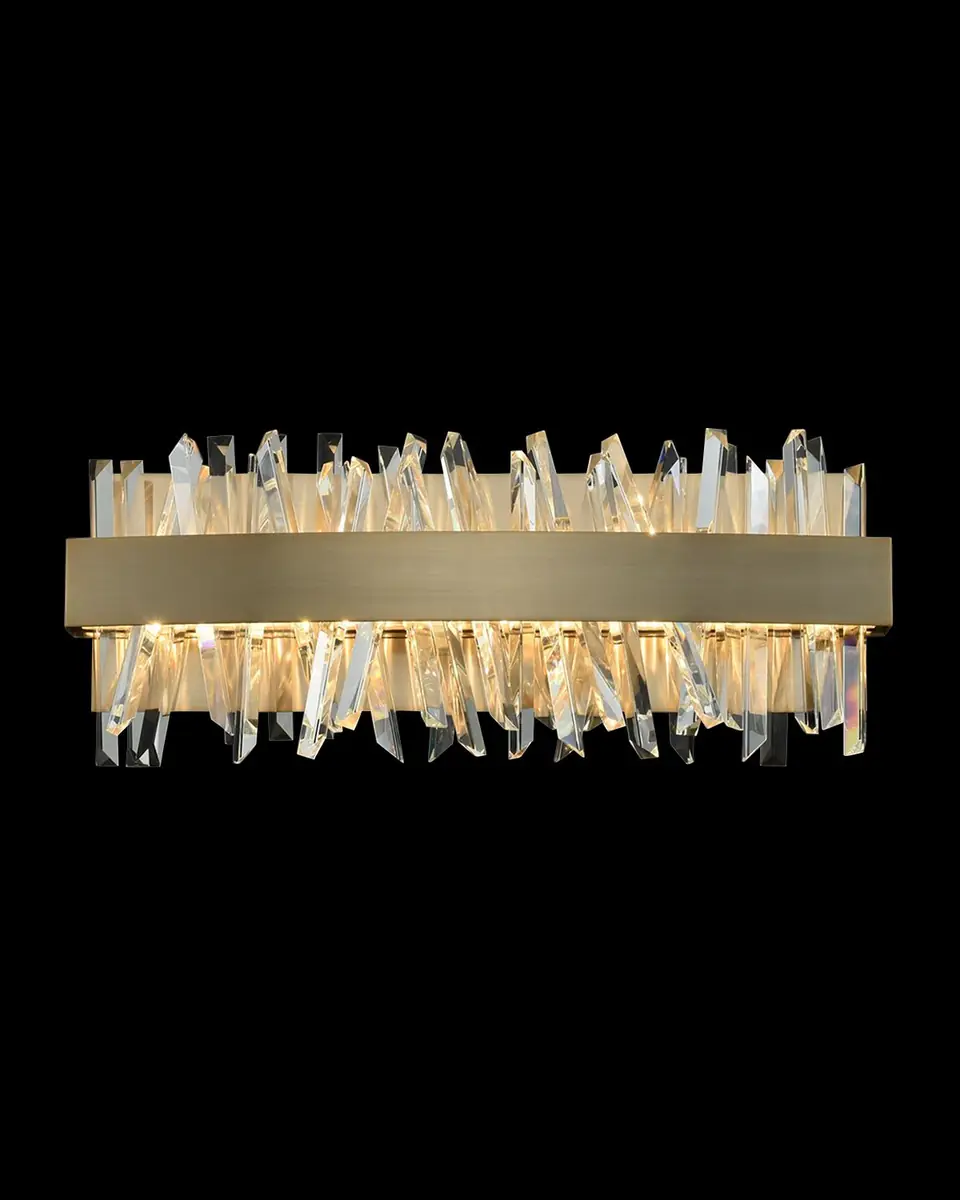 Allegri Crystal by Kalco Lighting Glacier 18" LED Bath Vanity Light | Thumbnail 2 Allegri Crystal by Kalco Lighting Glacier 18" LED Bath Vanity Light | Thumbnail 2