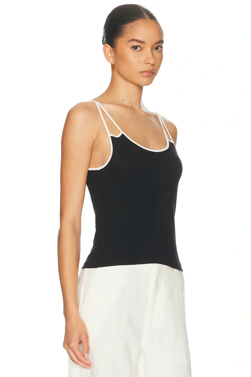 RE/DONE Contrast Spaghetti Tank Top | Thumbnail 2 RE/DONE Contrast Spaghetti Tank Top | Thumbnail 2
