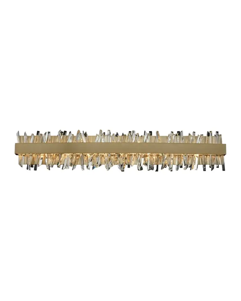 Allegri Crystal by Kalco Lighting Glacier 38" LED Bath Vanity Light | Image 1 Allegri Crystal by Kalco Lighting Glacier 38" LED Bath Vanity Light | Image 1