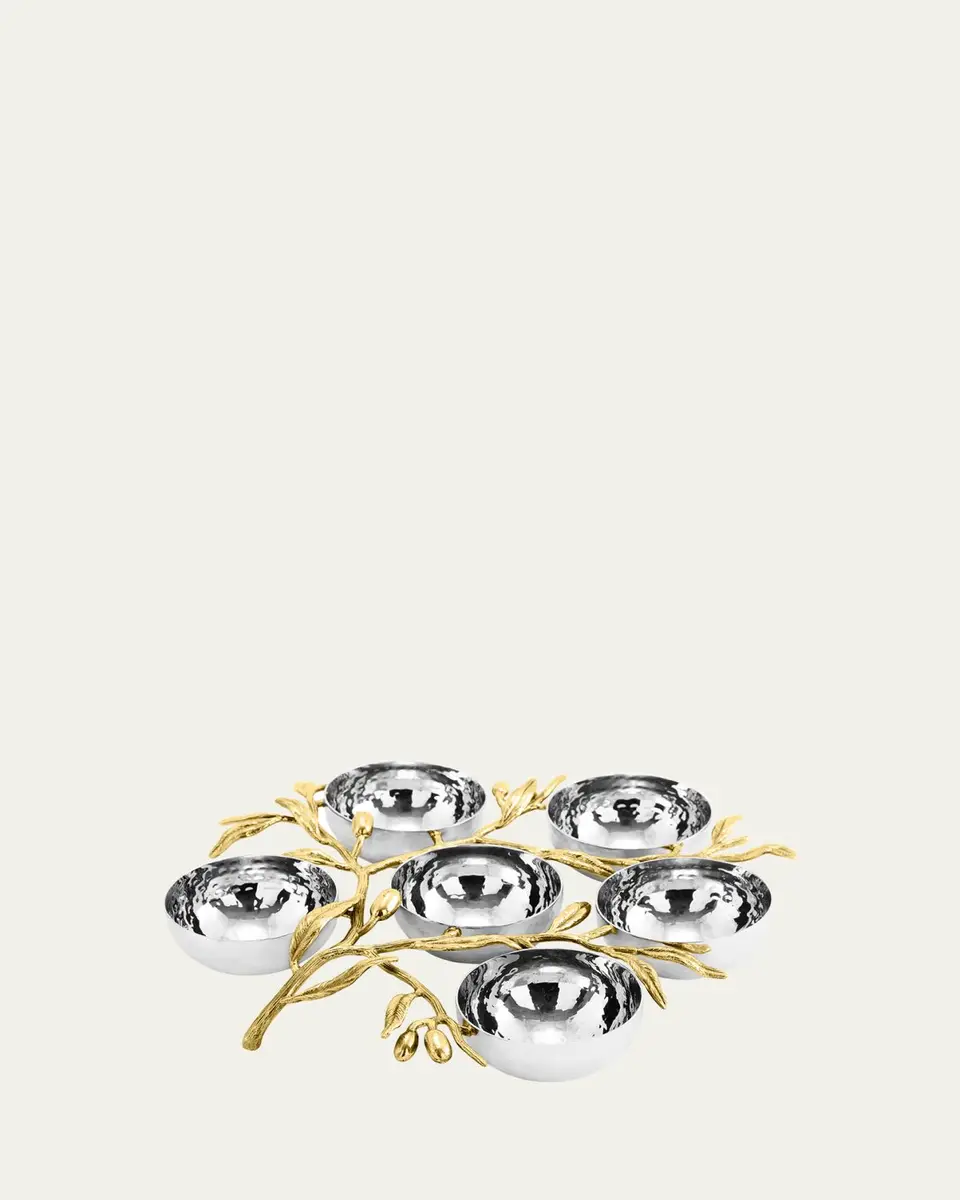 Michael Aram Olive Branch 6-Compartment Serving Plate | Thumbnail 4 Michael Aram Olive Branch 6-Compartment Serving Plate | Thumbnail 4