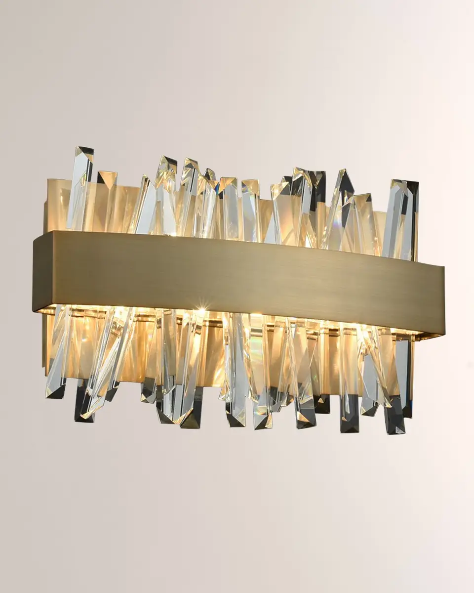 Allegri Crystal by Kalco Lighting Glacier 12" LED Bath Vanity Light | Thumbnail 2 Allegri Crystal by Kalco Lighting Glacier 12" LED Bath Vanity Light | Thumbnail 2