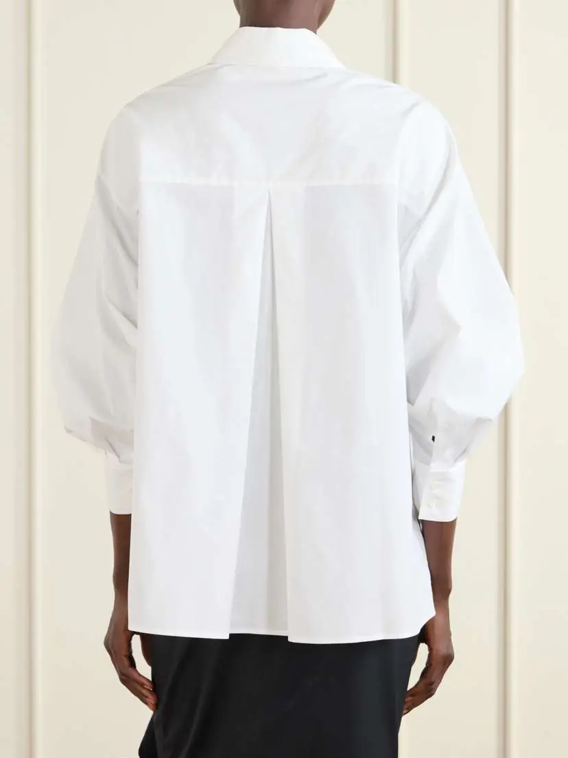 Carolina Herrera Clara Cotton-blend Poplin Shirt | Thumbnail 4 Carolina Herrera Clara Cotton-blend Poplin Shirt | Thumbnail 4