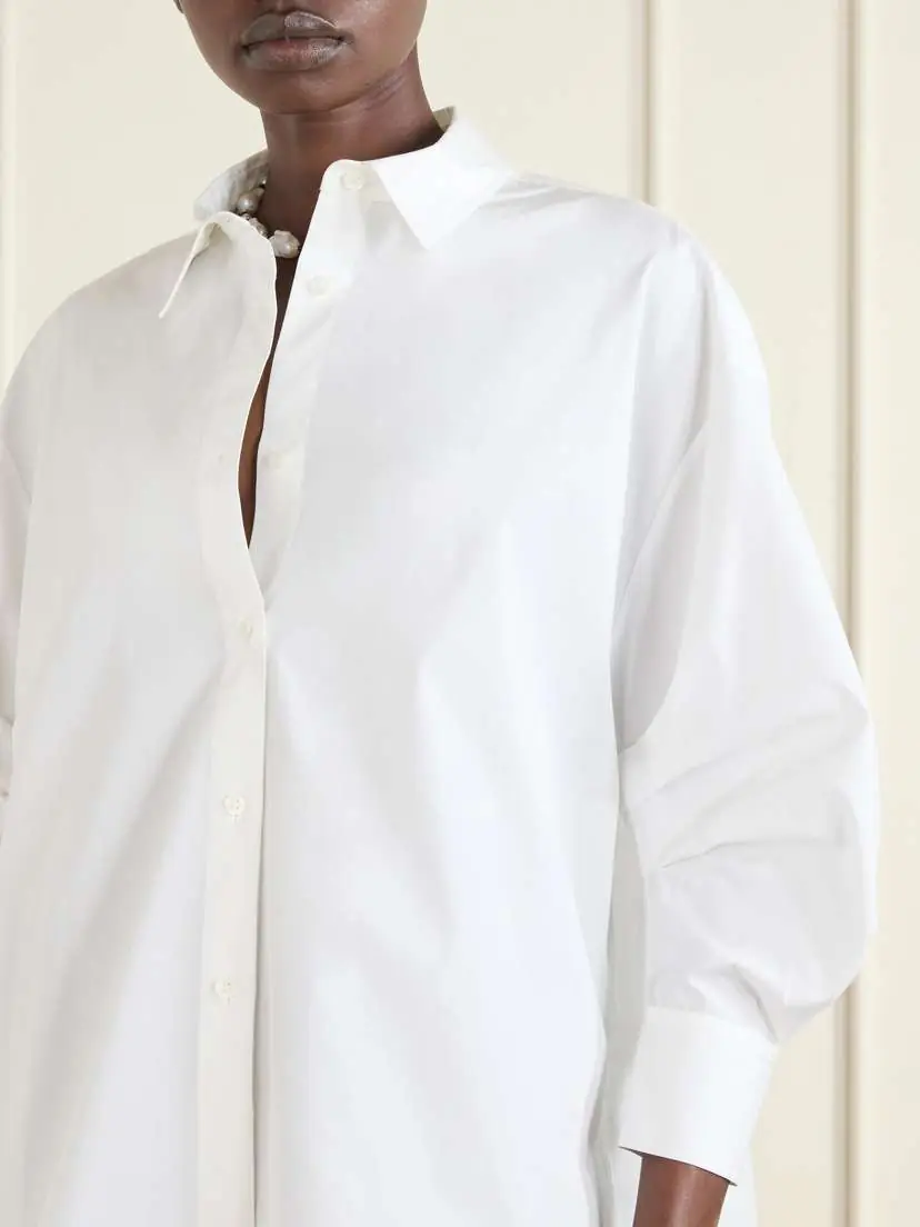 Carolina Herrera Clara Cotton-blend Poplin Shirt | Thumbnail 5 Carolina Herrera Clara Cotton-blend Poplin Shirt | Thumbnail 5