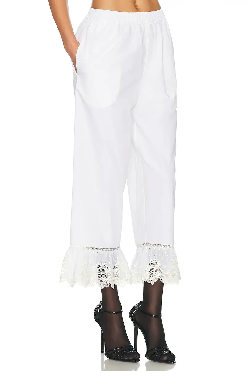 Saint Laurent Cropped Straight Leg Pant | Thumbnail 2
