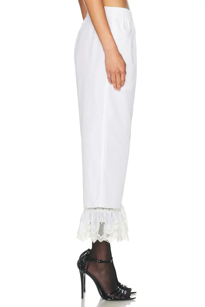 Saint Laurent Cropped Straight Leg Pant | Thumbnail 3