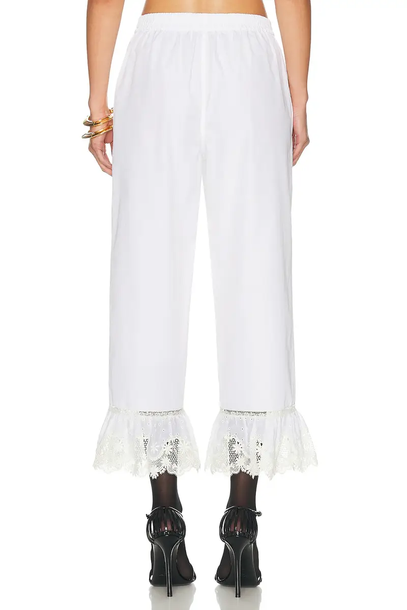 Saint Laurent Cropped Straight Leg Pant | Thumbnail 4