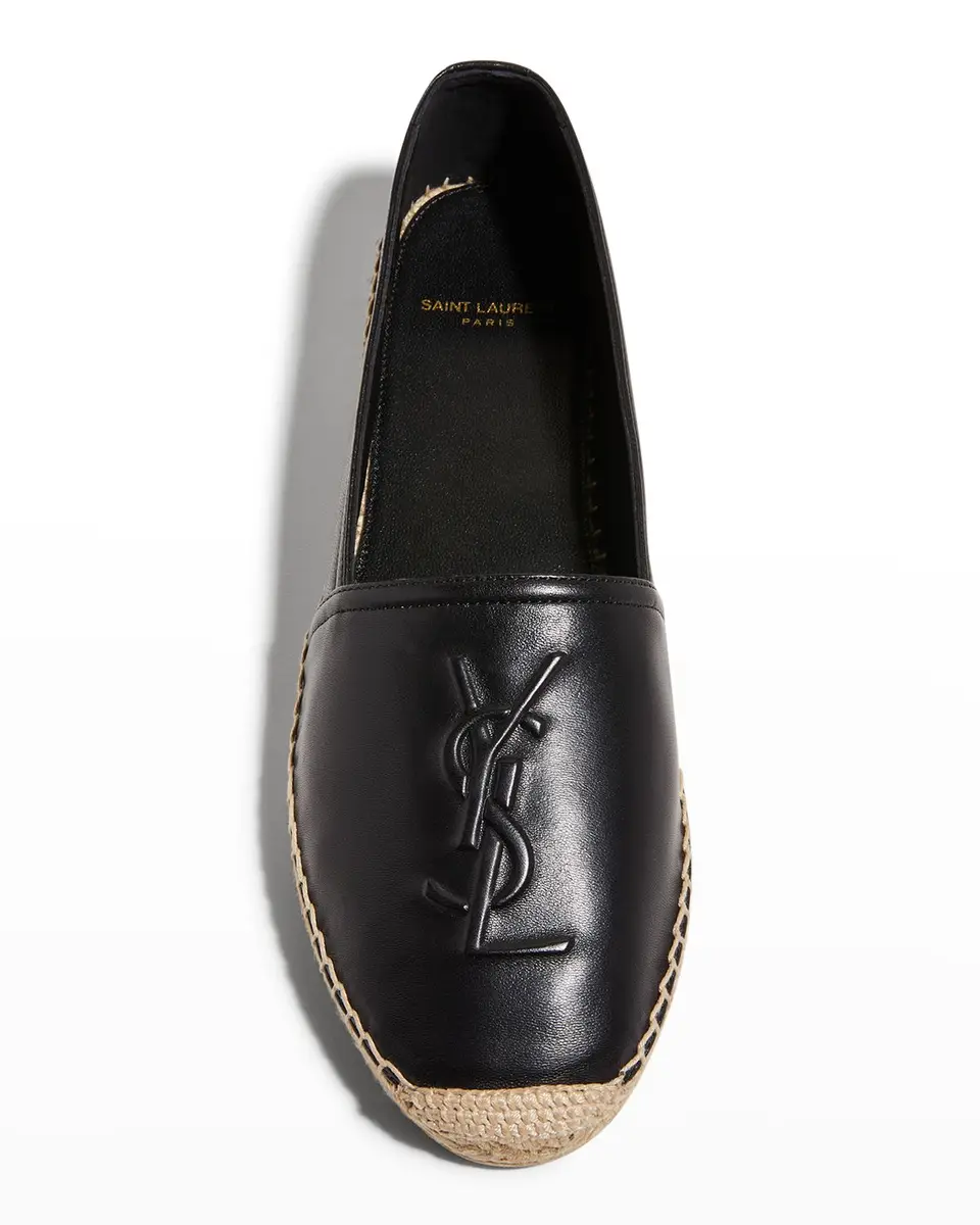 Saint Laurent YSL Leather Espadrille Flats | Thumbnail 5 Saint Laurent YSL Leather Espadrille Flats | Thumbnail 5