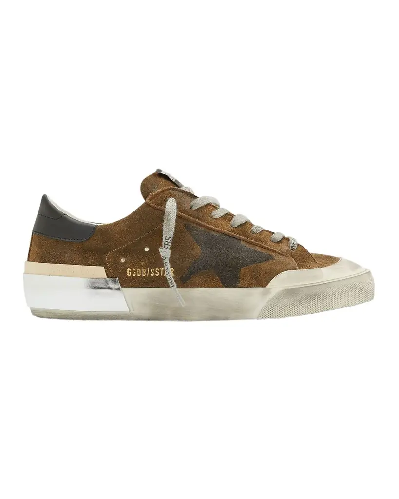 Golden Goose Men's Super-Star Suede Low-Top Sneakers | Image 1 Golden Goose Men's Super-Star Suede Low-Top Sneakers | Image 1
