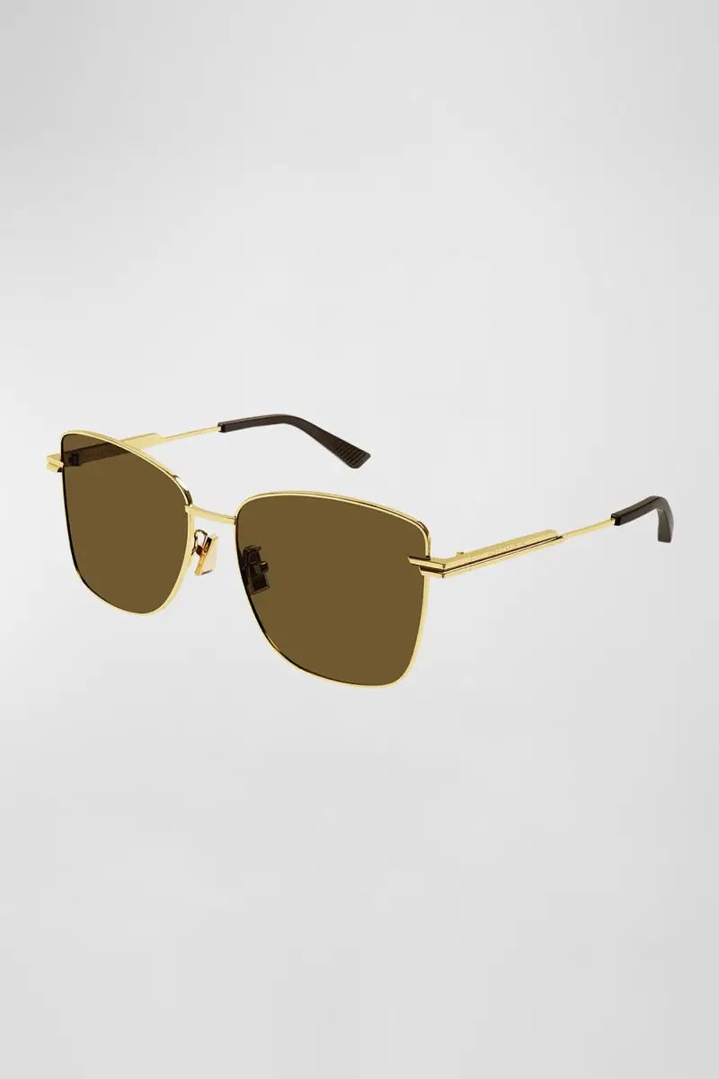 Bottega Veneta Engraved Logo Square Metal Sunglasses | Thumbnail 4 Bottega Veneta Engraved Logo Square Metal Sunglasses | Thumbnail 4