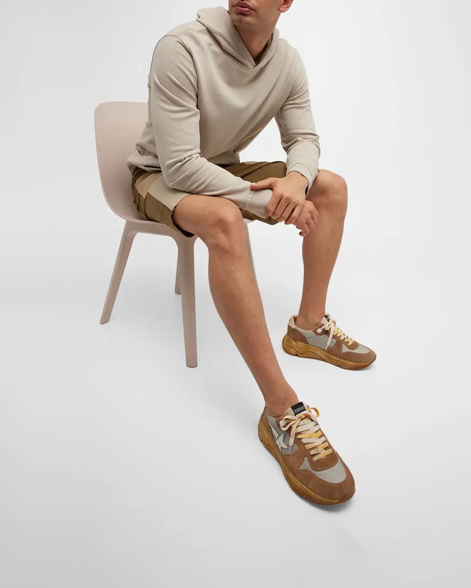 Golden Goose Men's Running Sole Suede & Mesh Sneakers | Thumbnail 2 Golden Goose Men's Running Sole Suede & Mesh Sneakers | Thumbnail 2