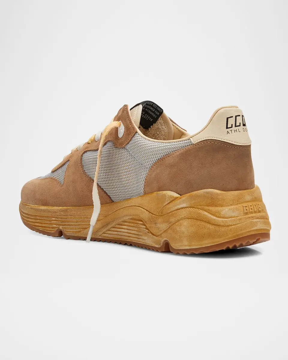 Golden Goose Men's Running Sole Suede & Mesh Sneakers | Thumbnail 4 Golden Goose Men's Running Sole Suede & Mesh Sneakers | Thumbnail 4