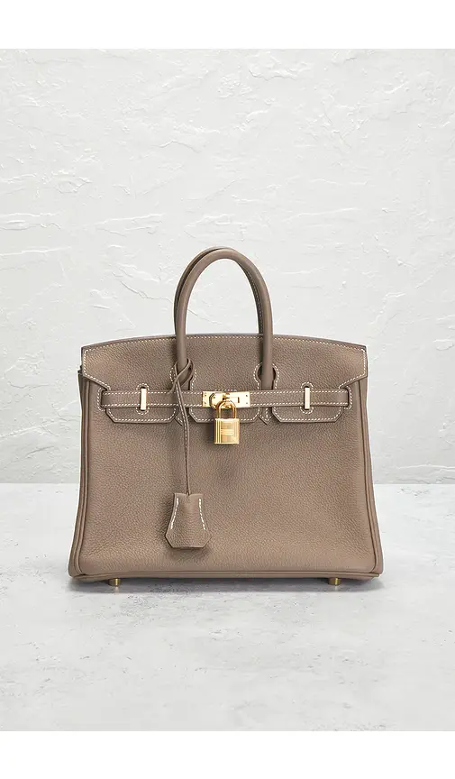 HERMÈS Hermes Taurillon Clemence Birkin 25 Handbag | Thumbnail 11