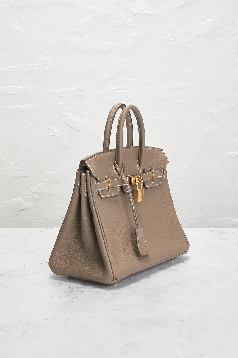 HERMÈS Hermes Taurillon Clemence Birkin 25 Handbag | Thumbnail 4