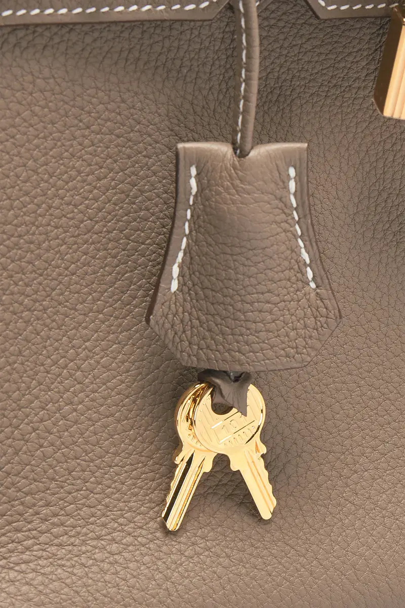 HERMÈS Hermes Taurillon Clemence Birkin 25 Handbag | Thumbnail 7