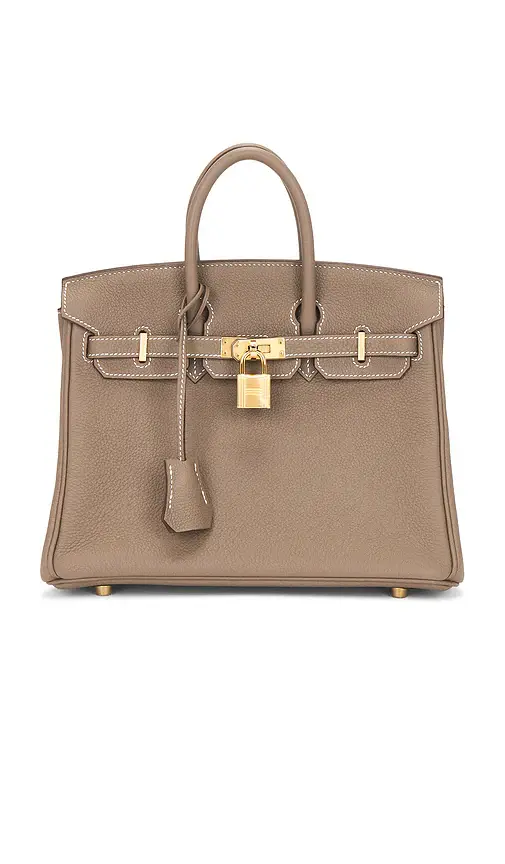 HERMÈS Hermes Taurillon Clemence Birkin 25 Handbag | Thumbnail 10