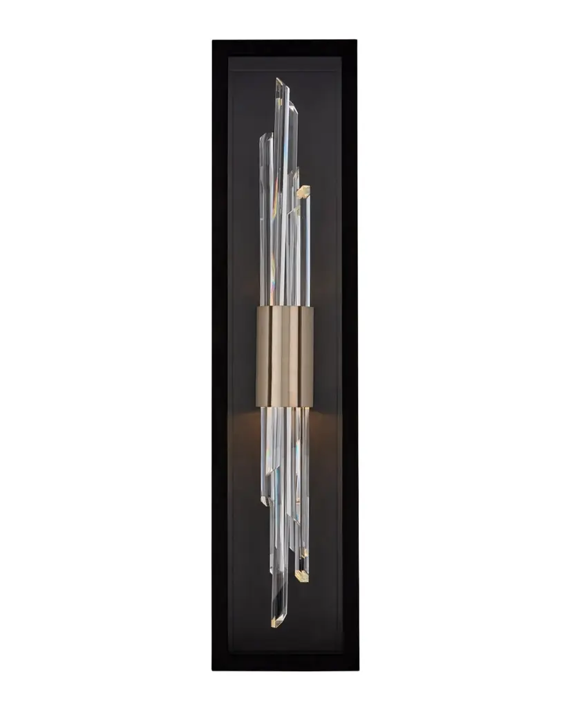 Allegri Crystal by Kalco Lighting Lucca Gold Outdoor Wall Sconce | Image 1 Allegri Crystal by Kalco Lighting Lucca Gold Outdoor Wall Sconce | Image 1