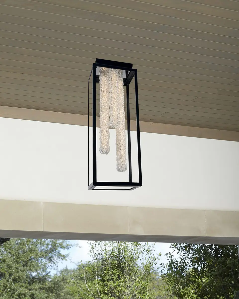 Allegri Crystal by Kalco Lighting Lina LED Outdoor Flush Mount