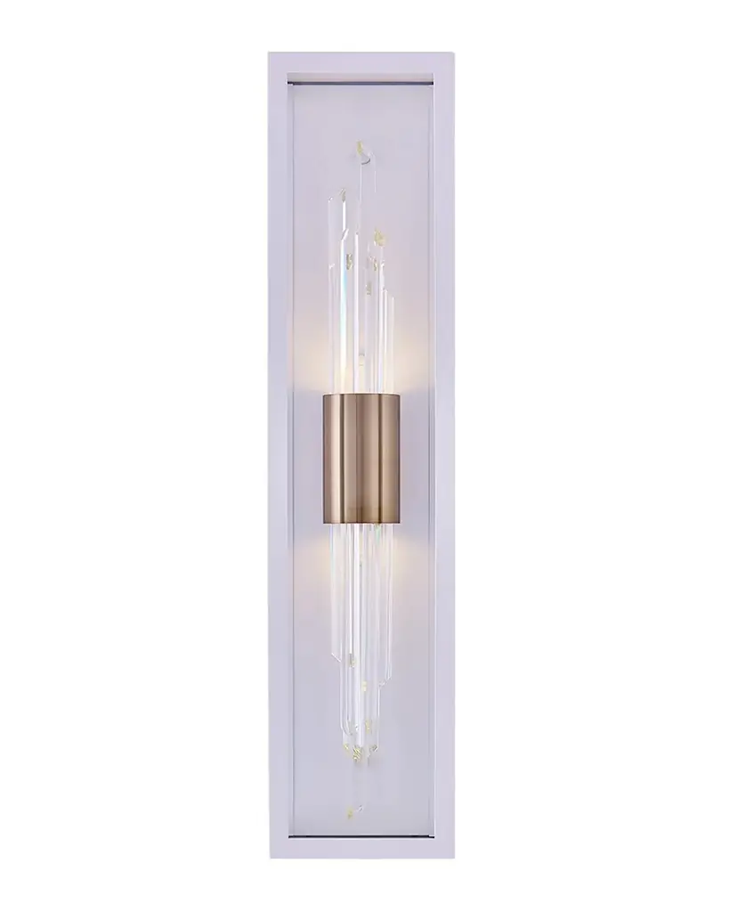 Allegri Crystal by Kalco Lighting Lucca Champagne Gold LED Outdoor Sconce