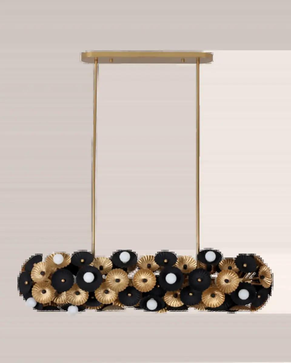 Allegri Crystal by Kalco Lighting Damask 48" Island Light | Thumbnail 2 Allegri Crystal by Kalco Lighting Damask 48" Island Light | Thumbnail 2