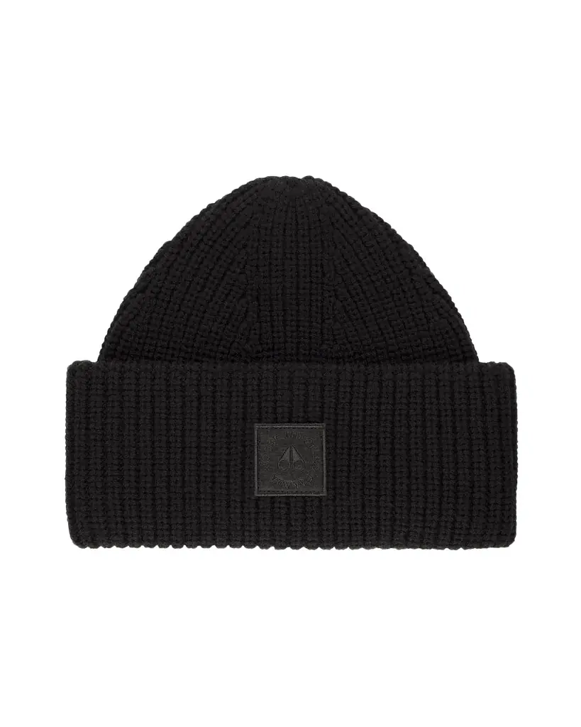 Moose Knuckles Men's Mariner Ribbed Toque Beanie | Image 1 Moose Knuckles Men's Mariner Ribbed Toque Beanie | Image 1