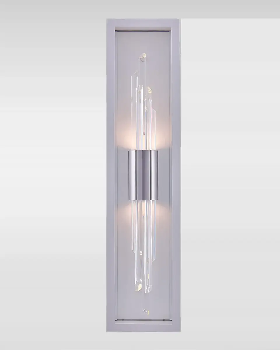 Allegri Crystal by Kalco Lighting Lucca Chrome LED Outdoor Sconce | Thumbnail 2 Allegri Crystal by Kalco Lighting Lucca Chrome LED Outdoor Sconce | Thumbnail 2