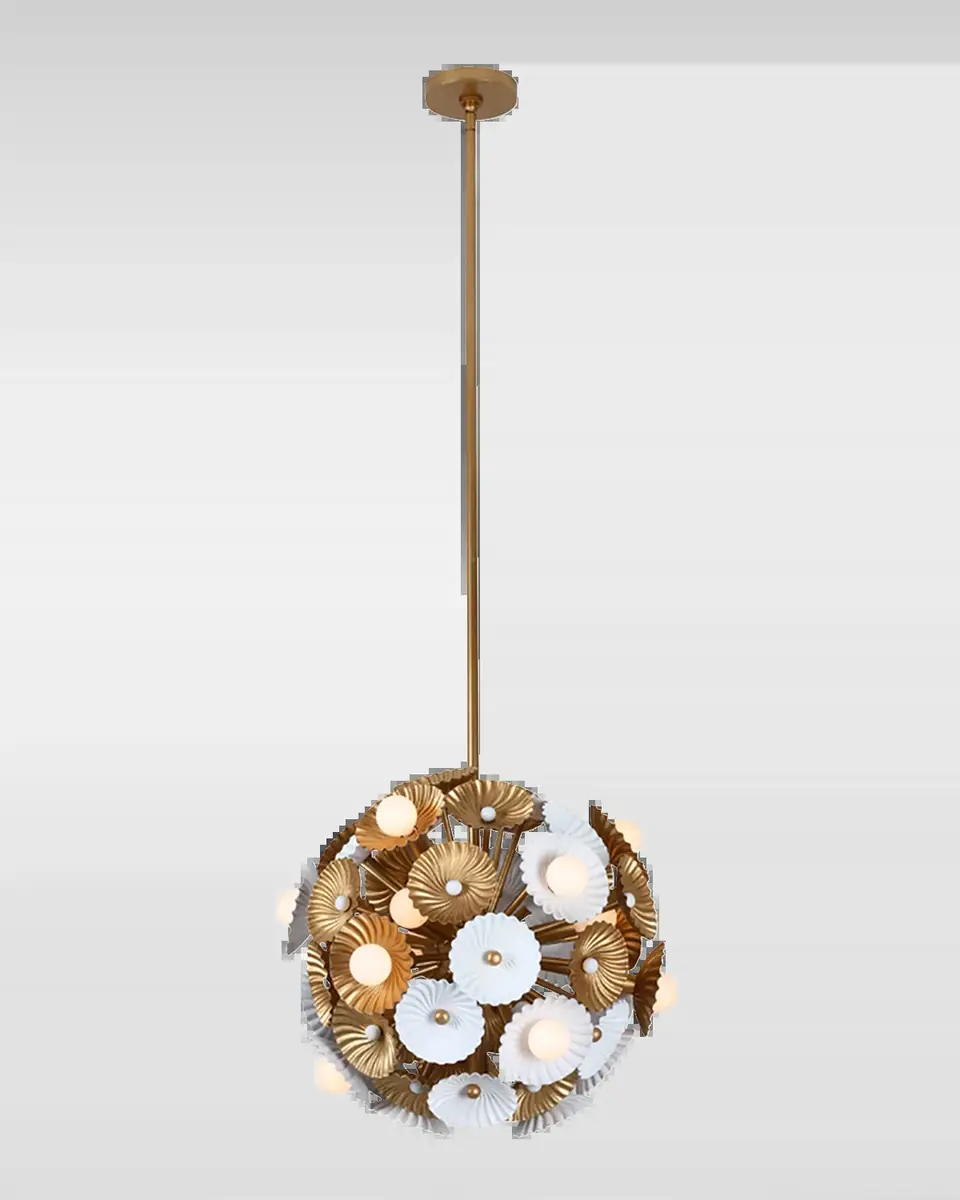 Allegri Crystal by Kalco Lighting Damask 15-Light Semi Flush Mount Chandelier | Thumbnail 2 Allegri Crystal by Kalco Lighting Damask 15-Light Semi Flush Mount Chandelier | Thumbnail 2