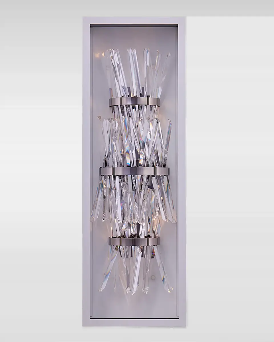 Allegri Crystal by Kalco Lighting Glacier LED Outdoor Sconce, 32" | Thumbnail 2 Allegri Crystal by Kalco Lighting Glacier LED Outdoor Sconce, 32" | Thumbnail 2