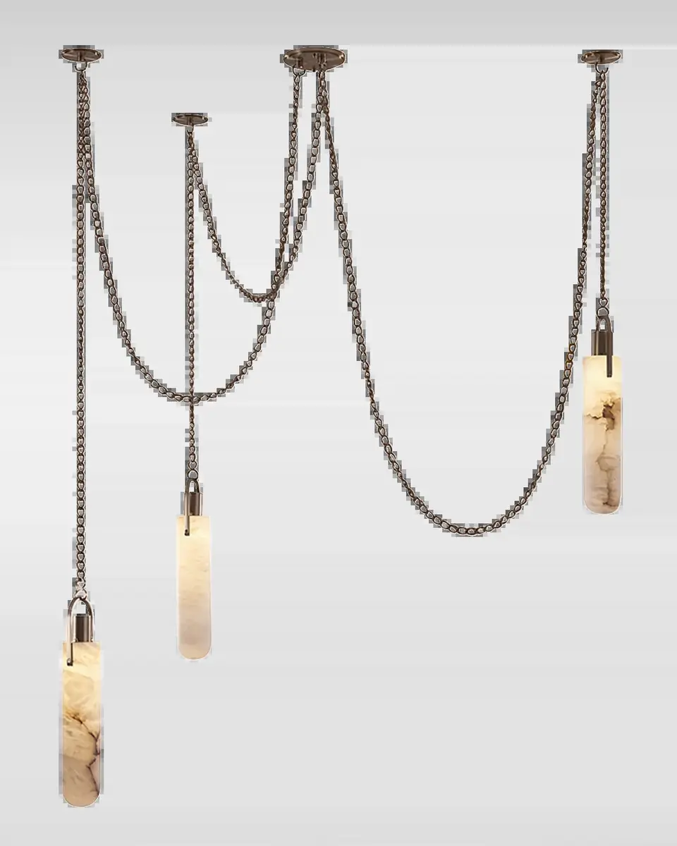 Allegri Crystal by Kalco Lighting Flint 3-Light LED Multi-Drop Pendant Light | Thumbnail 2 Allegri Crystal by Kalco Lighting Flint 3-Light LED Multi-Drop Pendant Light | Thumbnail 2