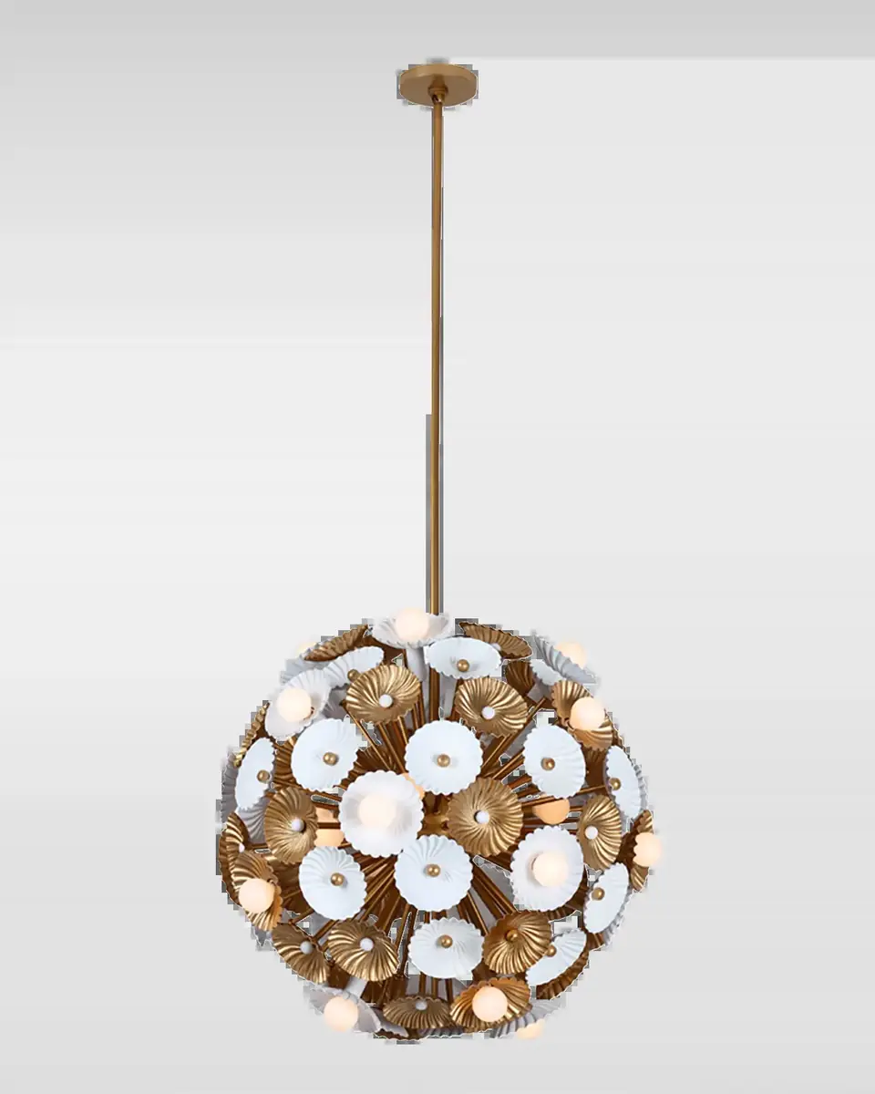 Allegri Crystal by Kalco Lighting Damask 28-Light Orb Chandelier | Thumbnail 2 Allegri Crystal by Kalco Lighting Damask 28-Light Orb Chandelier | Thumbnail 2