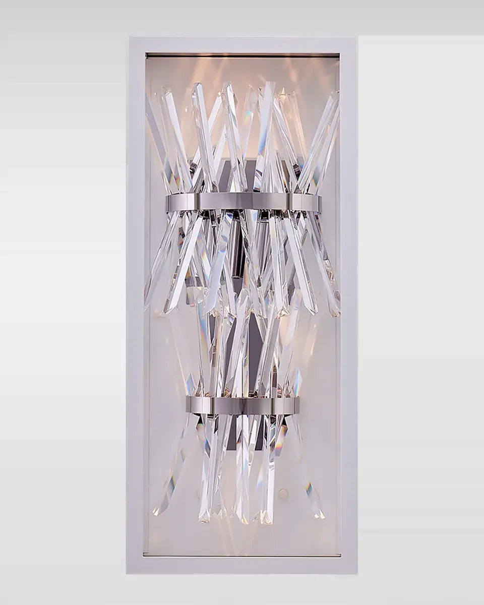 Allegri Crystal by Kalco Lighting Glacier LED Outdoor Sconce, 25" | Thumbnail 2 Allegri Crystal by Kalco Lighting Glacier LED Outdoor Sconce, 25" | Thumbnail 2
