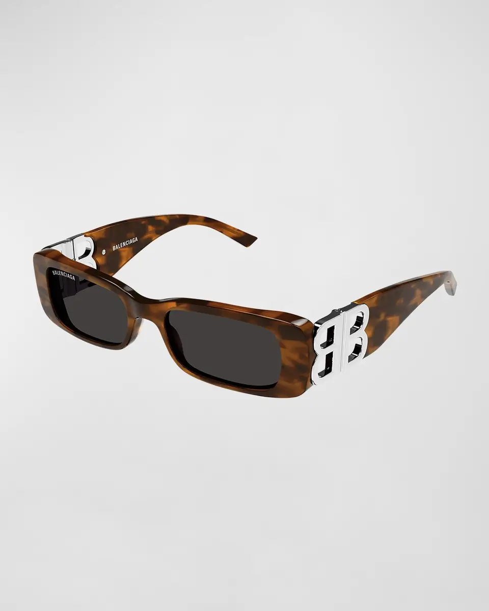 Balenciaga Logo Rectangle Acetate Sunglasses | Thumbnail 2 Balenciaga Logo Rectangle Acetate Sunglasses | Thumbnail 2