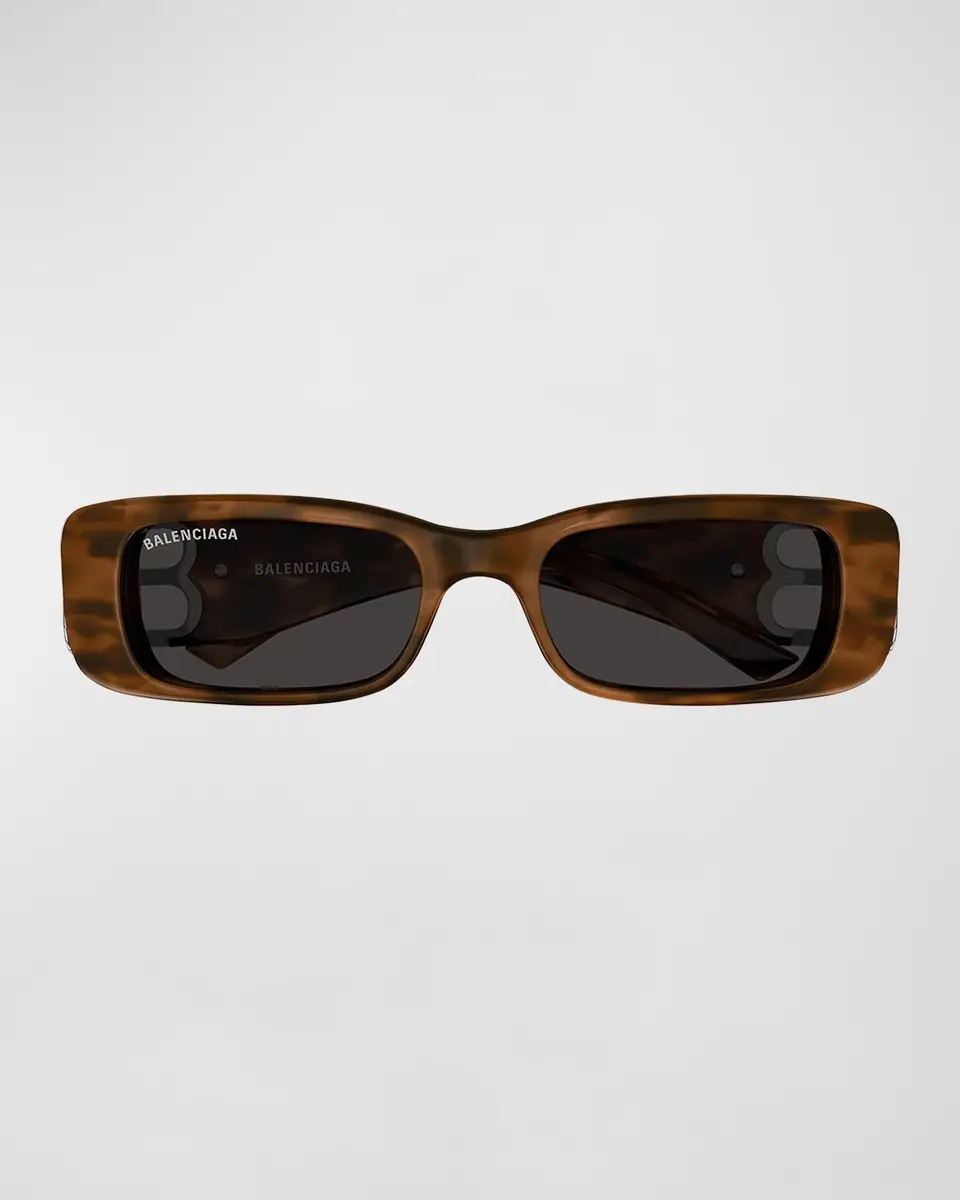 Balenciaga Logo Rectangle Acetate Sunglasses | Thumbnail 3 Balenciaga Logo Rectangle Acetate Sunglasses | Thumbnail 3