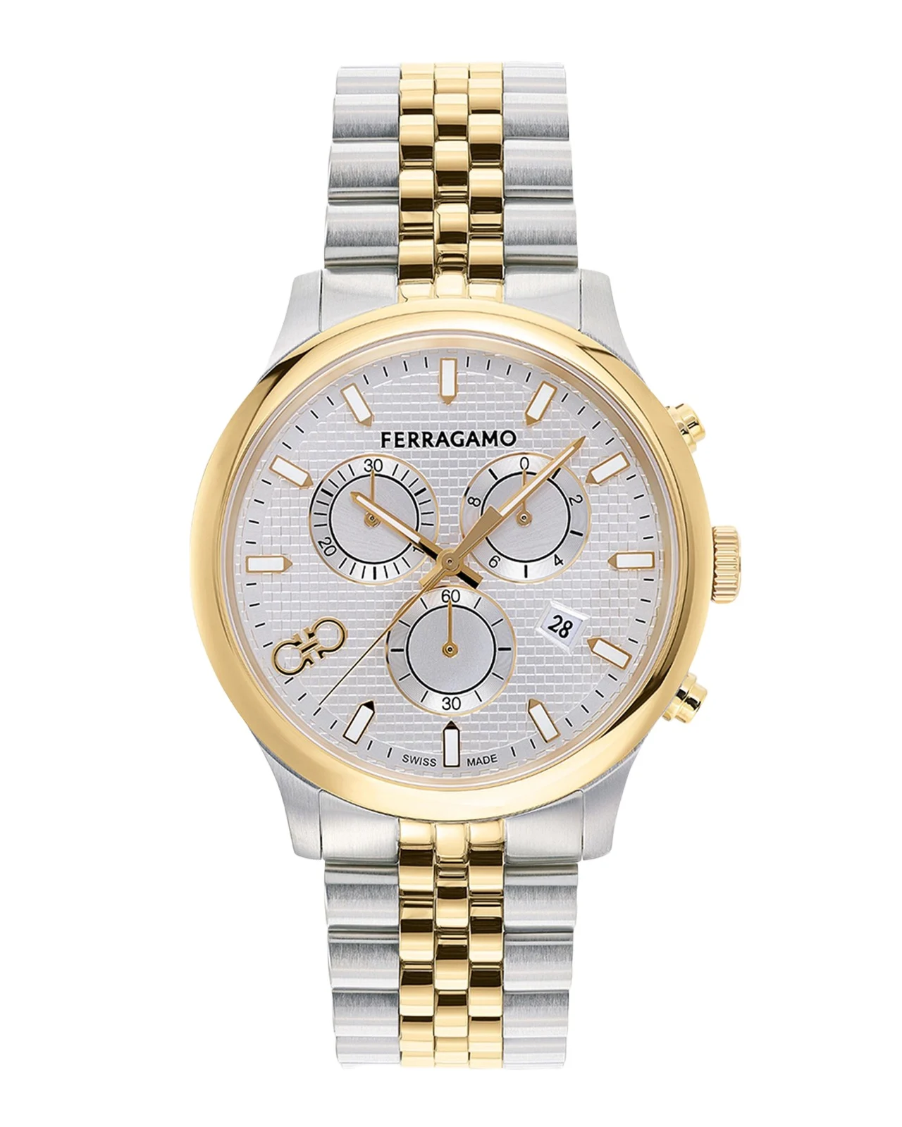 Men's Duo Chrono Two-Tone Bracelet Watch, 42mm