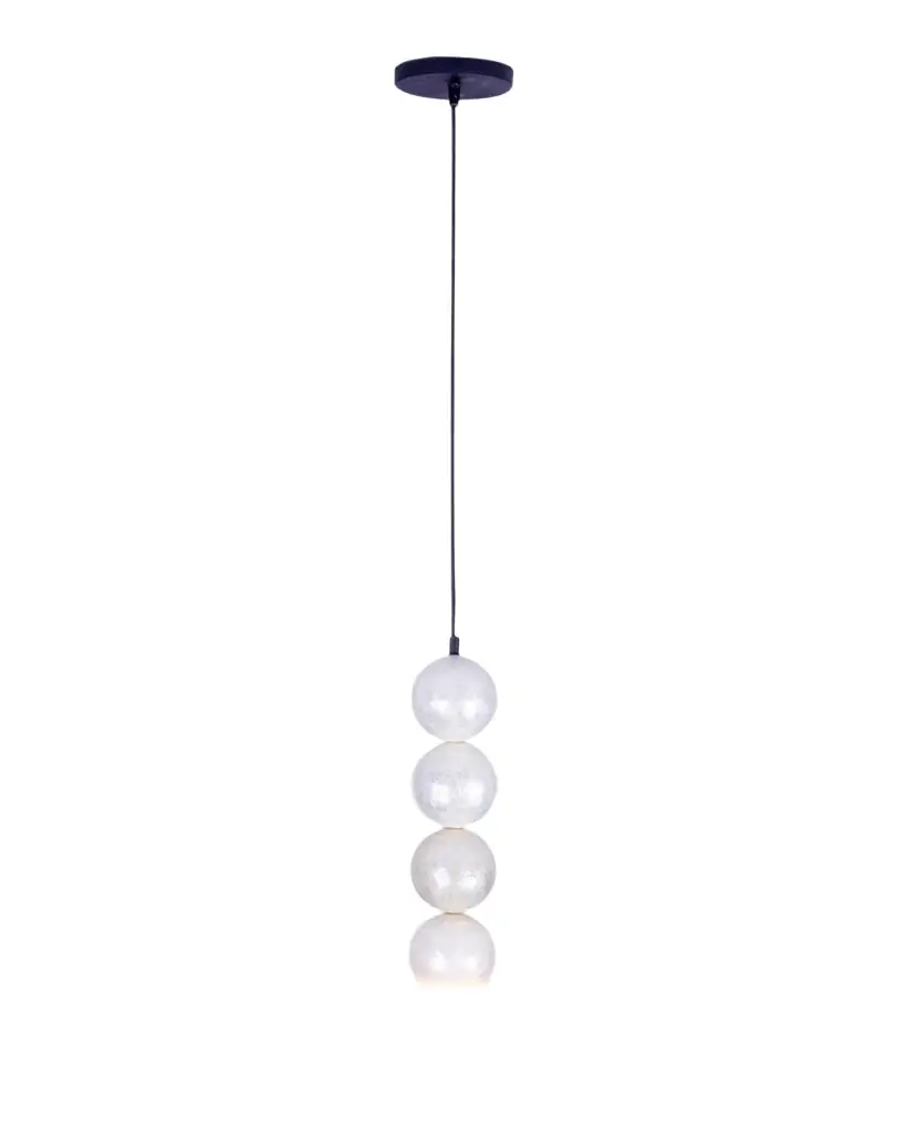 Kalco Lighting Pearls 4-Ball Drop Pendant Light | Image 1 Kalco Lighting Pearls 4-Ball Drop Pendant Light | Image 1