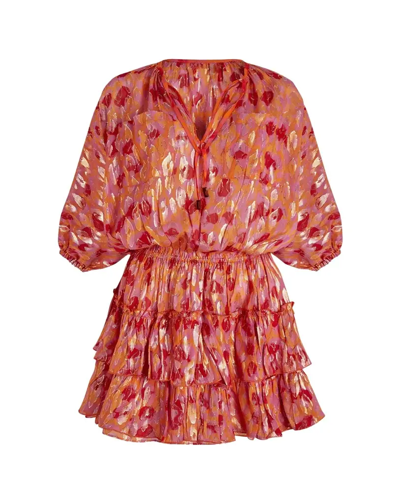 Vilebrequin Abstract Leopard Printed Silk Mini Dress | Image 1 Vilebrequin Abstract Leopard Printed Silk Mini Dress | Image 1