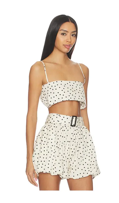 Matthew Bruch Structured Bandeau Crop Top | Thumbnail 2