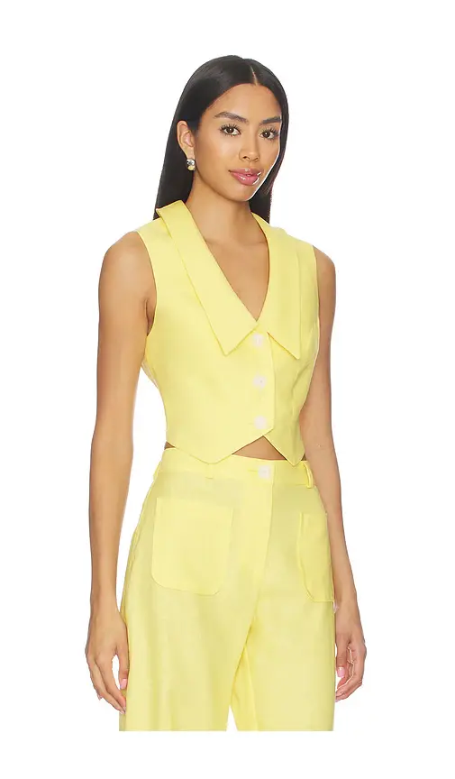 Matthew Bruch Collared V-neck Vest | Thumbnail 2