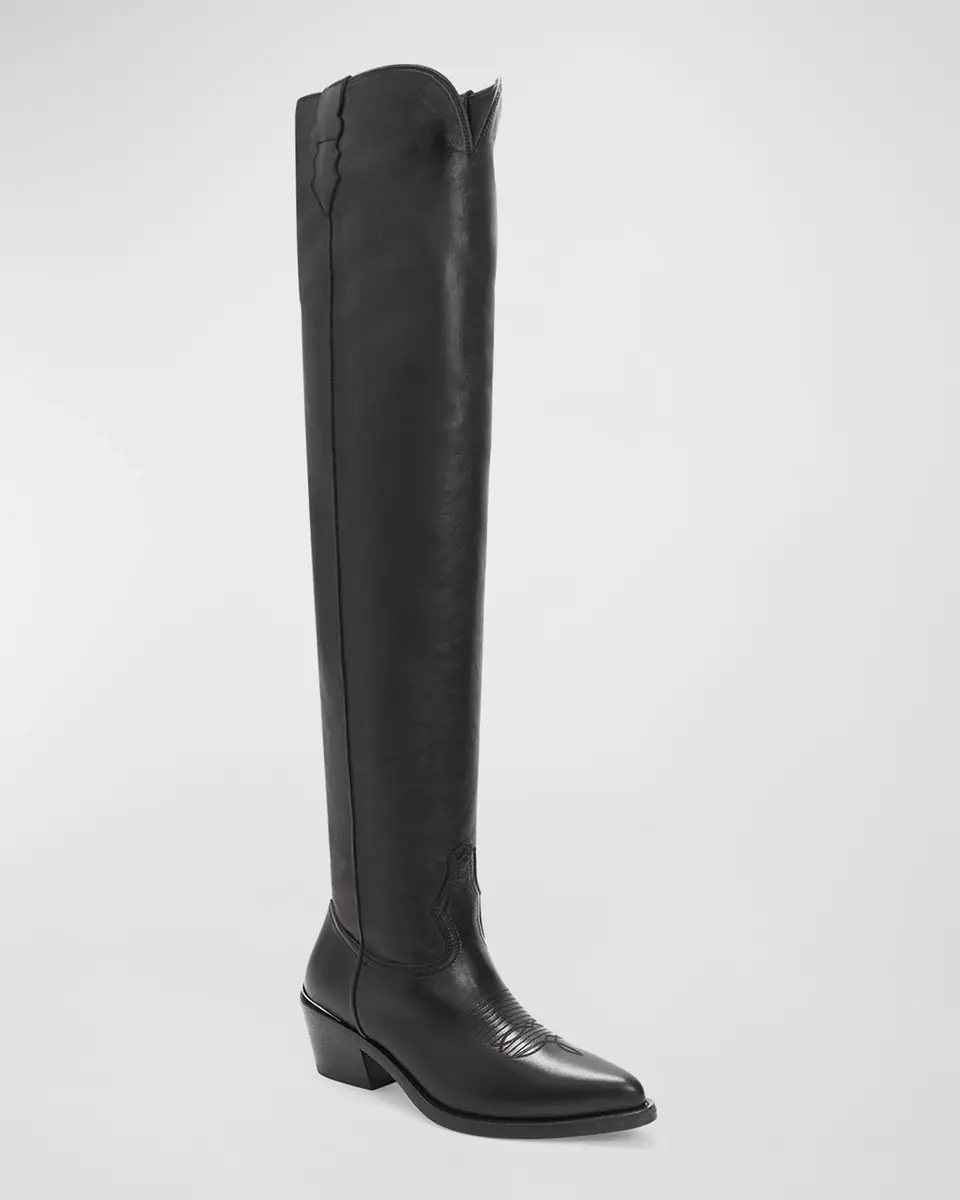 Partlow Julia Leather Over-The-Knee Western Boots | Thumbnail 2 Partlow Julia Leather Over-The-Knee Western Boots | Thumbnail 2