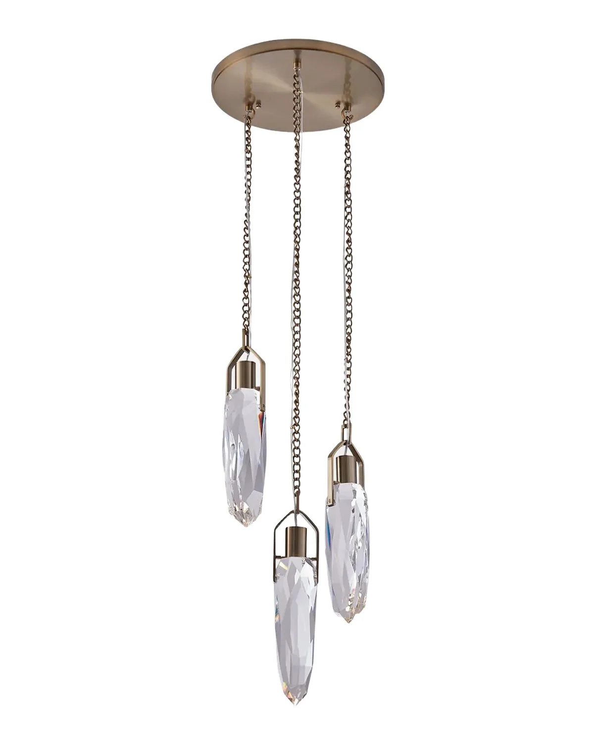 Kalco Lighting Diamante 3-Light Crystal Chandelier, 14"