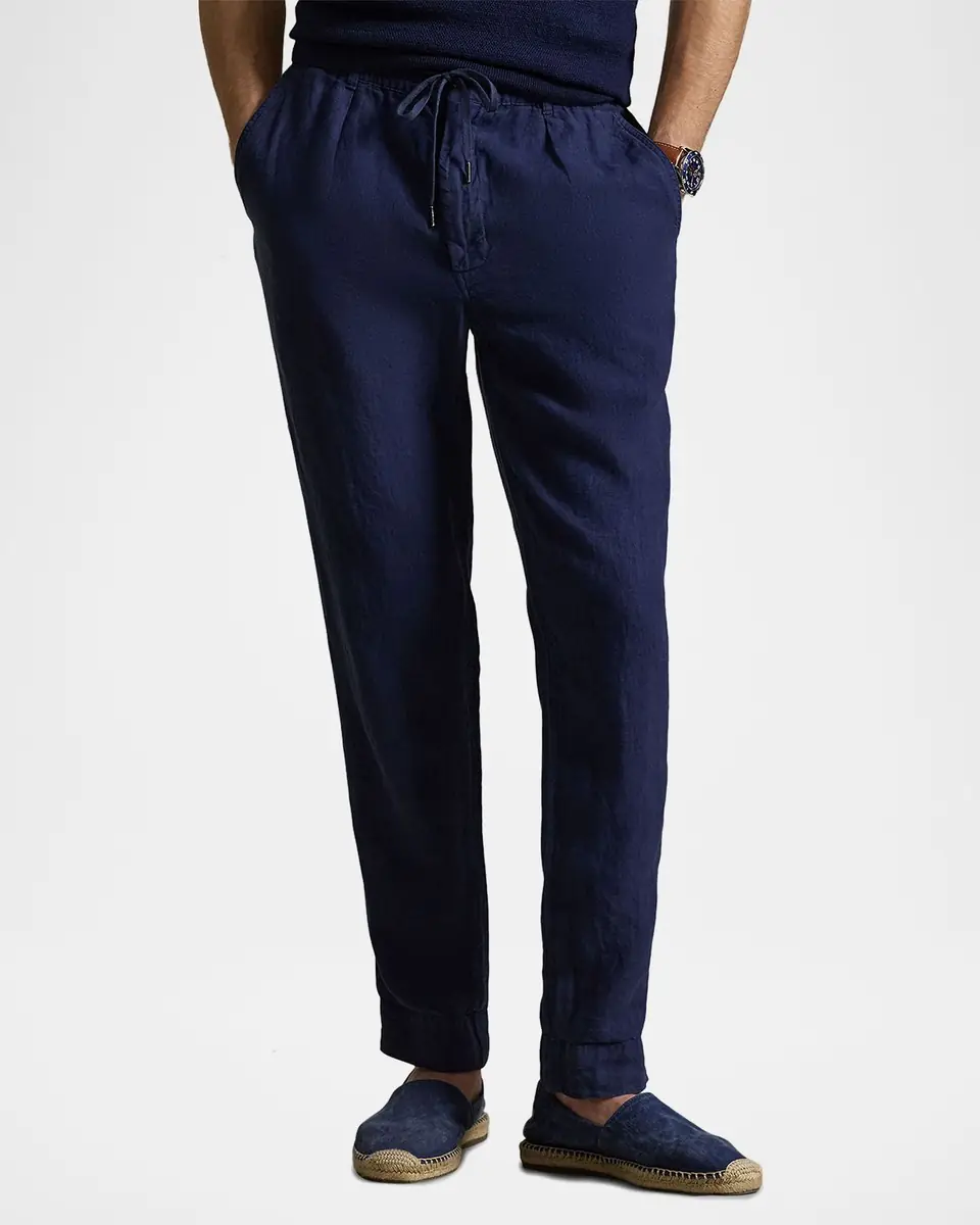 Polo Ralph Lauren Men's Prepster Slim Tapered Linen Pants | Thumbnail 4 Polo Ralph Lauren Men's Prepster Slim Tapered Linen Pants | Thumbnail 4