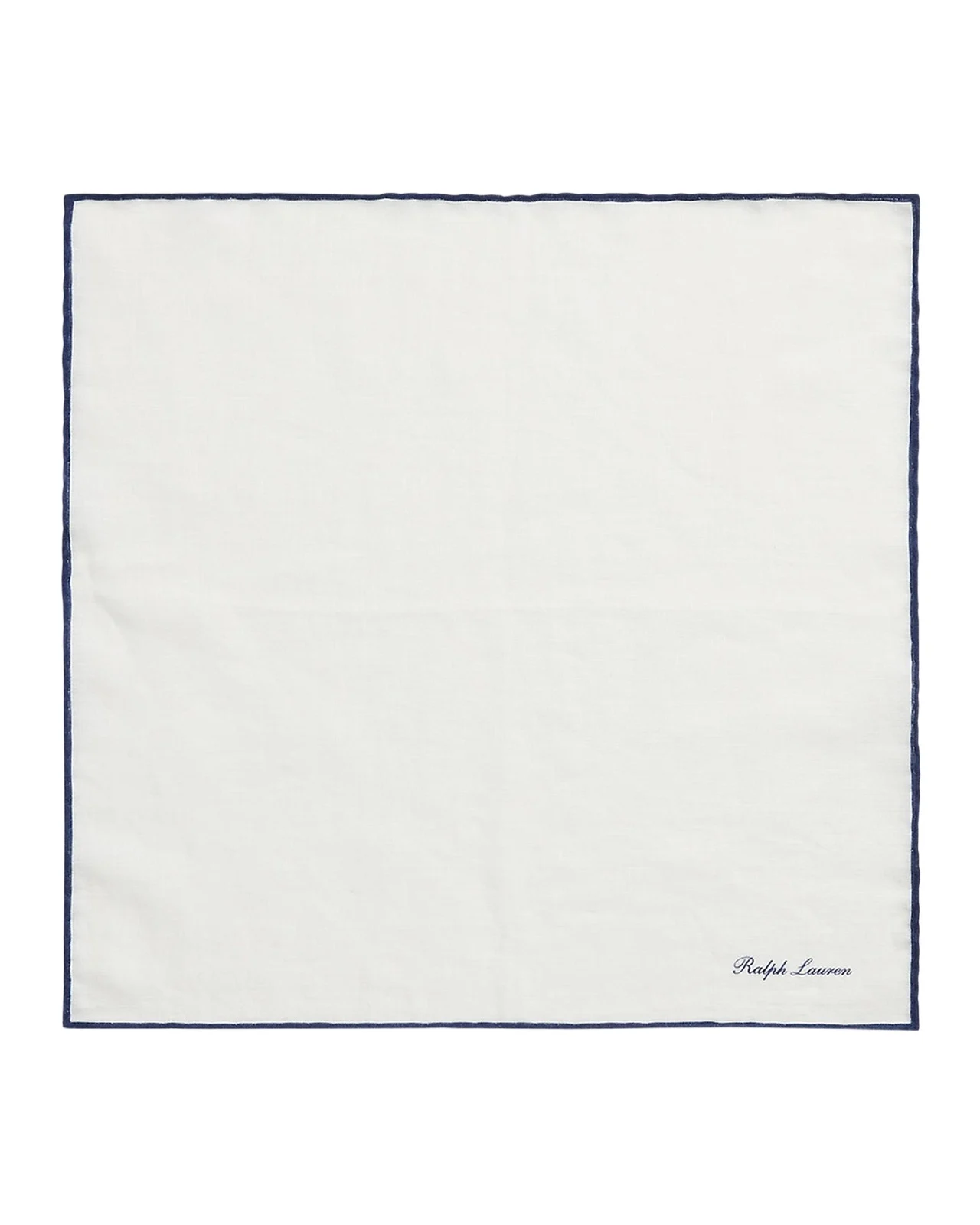 Men's Tipped Linen Pocket Square Men's Tipped Linen Pocket Square