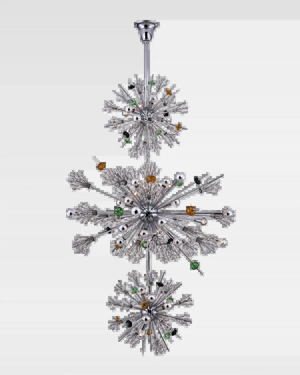 Allegri Crystal by Kalco Lighting Constellation Colorata 50-Light 3-Tier Chandelier | Thumbnail 2 Allegri Crystal by Kalco Lighting Constellation Colorata 50-Light 3-Tier Chandelier | Thumbnail 2