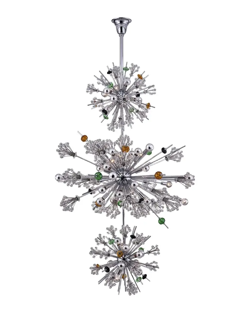 Allegri Crystal by Kalco Lighting Constellation Colorata 50-Light 3-Tier Chandelier | Image 1 Allegri Crystal by Kalco Lighting Constellation Colorata 50-Light 3-Tier Chandelier | Image 1