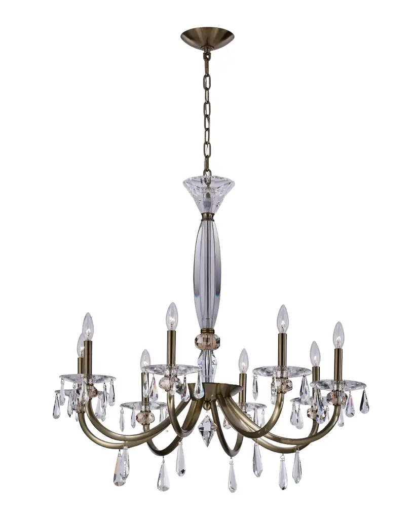 Allegri Crystal by Kalco Lighting Passo 34" 8-Light Crystal Chandelier | Image 1 Allegri Crystal by Kalco Lighting Passo 34" 8-Light Crystal Chandelier | Image 1