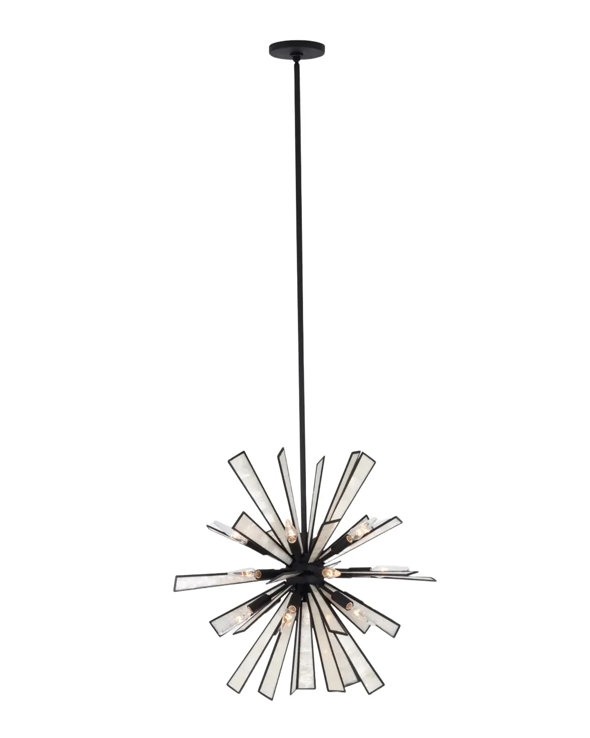 Kalco Lighting Radiance 26" 18-Light Capiz Shell Pendant Chandelier