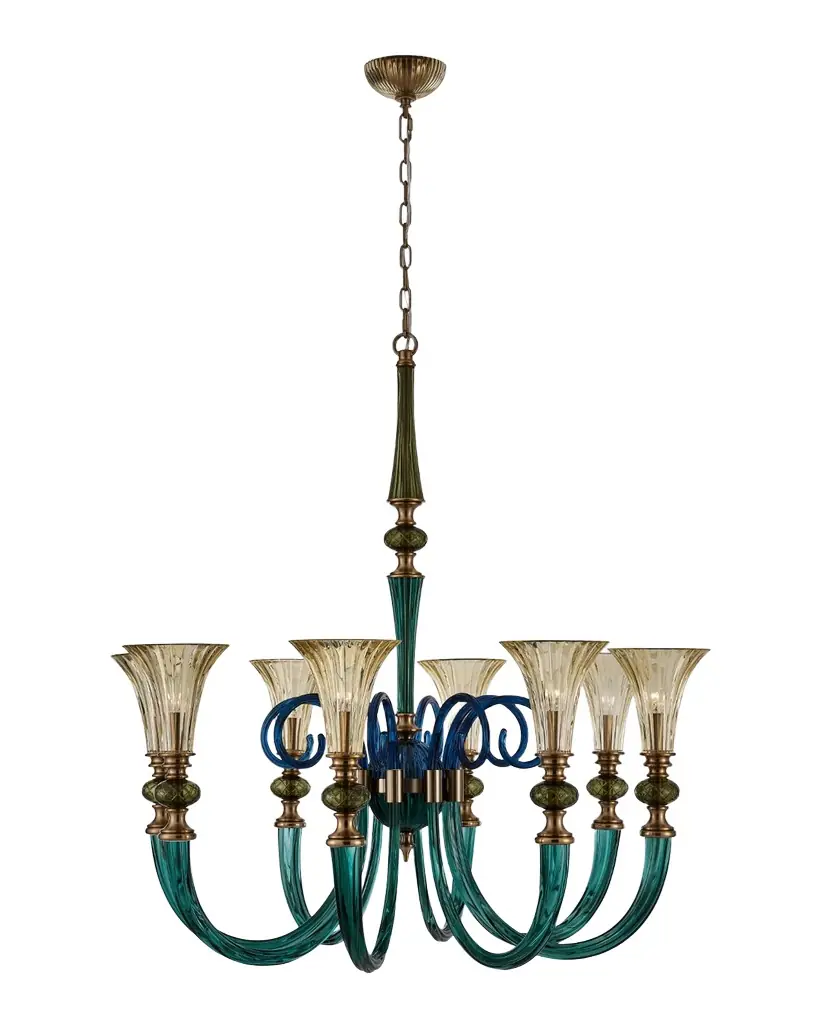 Allegri Crystal by Kalco Lighting Tinta 42" 8-Light Chandelier | Image 1 Allegri Crystal by Kalco Lighting Tinta 42" 8-Light Chandelier | Image 1