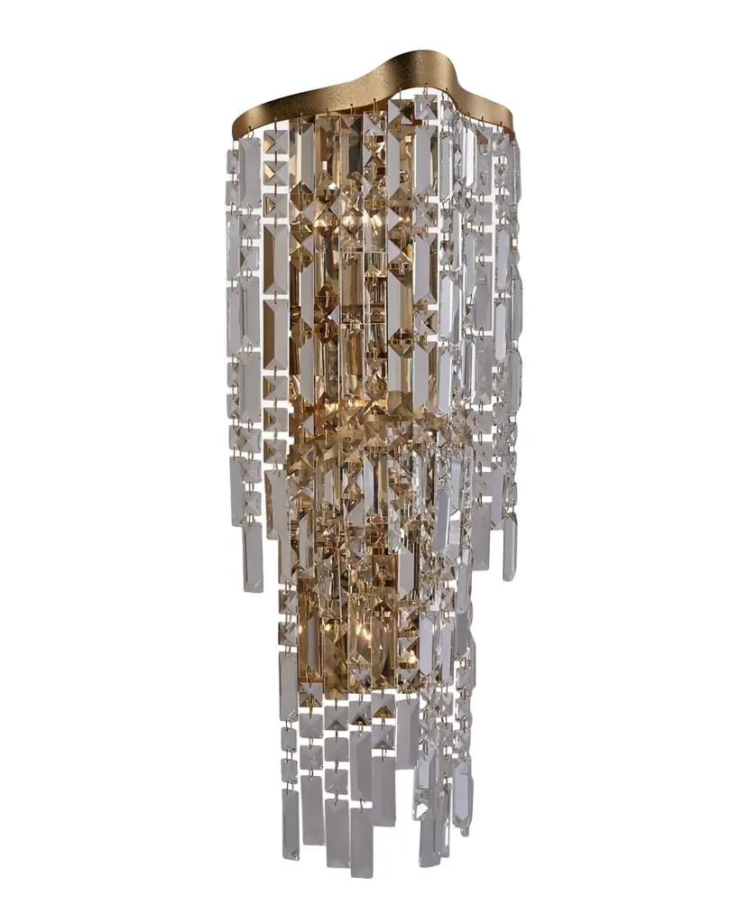 Allegri Crystal by Kalco Lighting Cadere 28" 6-Light Crystal Wall Sconce | Image 1 Allegri Crystal by Kalco Lighting Cadere 28" 6-Light Crystal Wall Sconce | Image 1