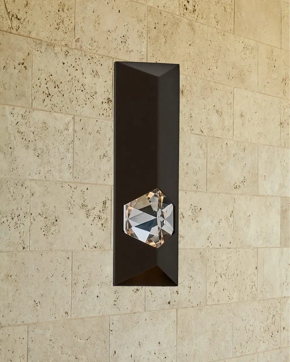 Allegri Crystal by Kalco Lighting Gemma Esterno 17" Outdoor LED Wall Sconce | Image 1 Allegri Crystal by Kalco Lighting Gemma Esterno 17" Outdoor LED Wall Sconce | Image 1
