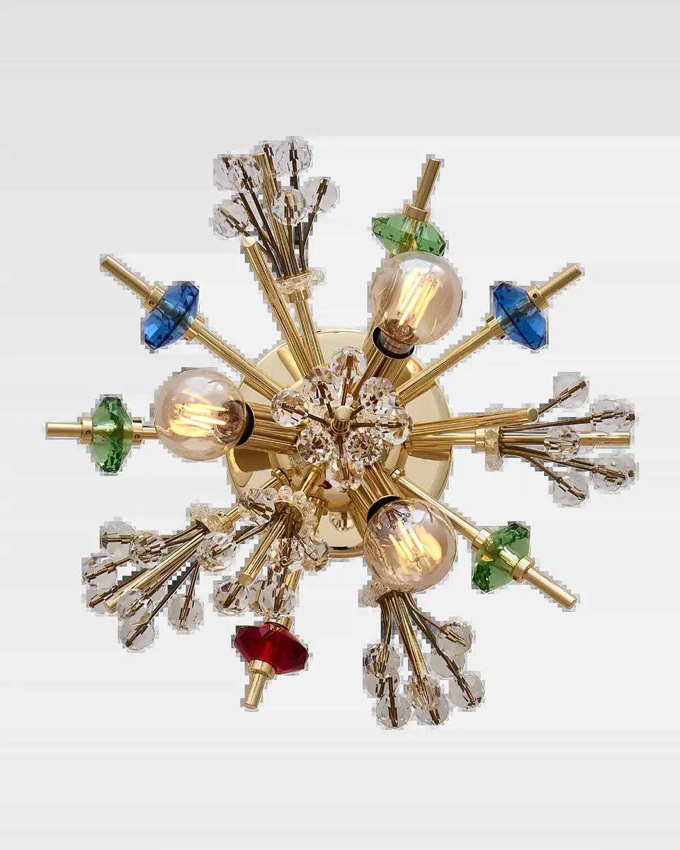 Allegri Crystal by Kalco Lighting Constellation Colorata 13" 3-Light Wall Sconce | Thumbnail 2 Allegri Crystal by Kalco Lighting Constellation Colorata 13" 3-Light Wall Sconce | Thumbnail 2